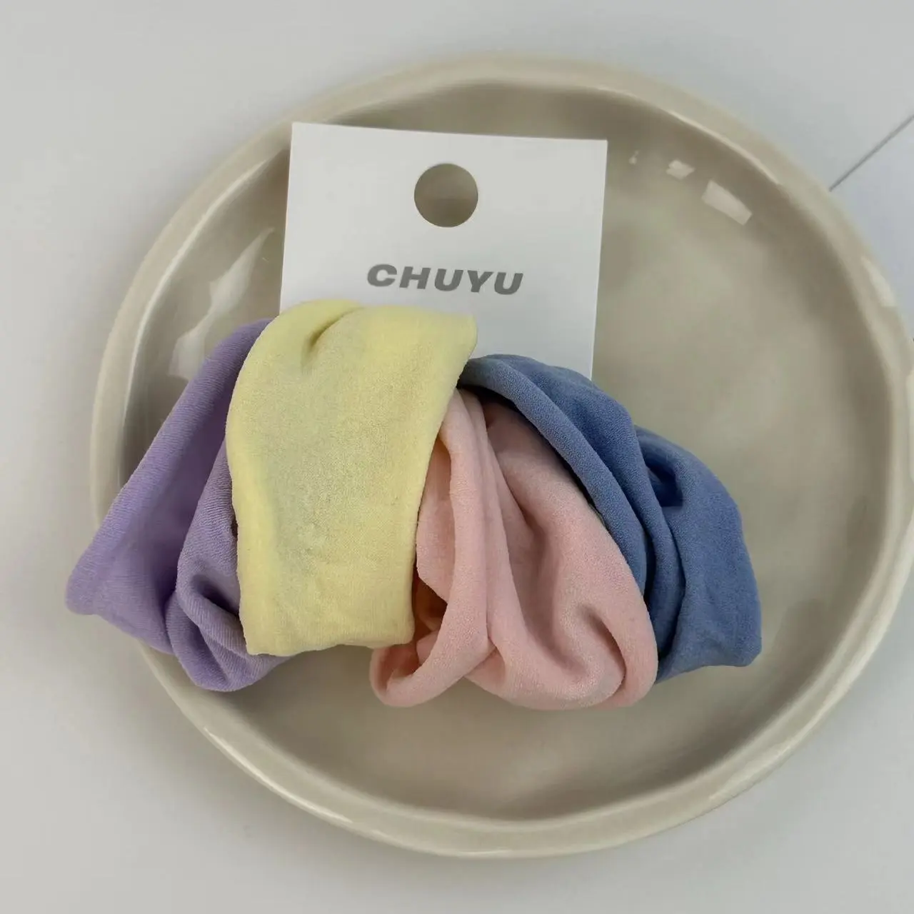 Dây Cao Su, Cao Cấp, Dành Cho Nữ, Scrunchies, cài tóc, Dây Buộc Tóc Đuôi Ngựa Cao, Độ Đàn Hồi Cao, Siêu Rộng, Mặt Nạ Da, Dây Buộc Tóc, 025, 2 Miếng Hàng Mới Về Women