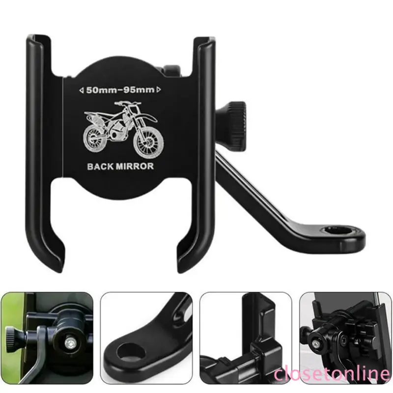 Holder Telepon EV Sepeda Motor - Alumunium. Tahan, bergaya. Cocok telepon & baterai. Aman, tahan getar. Bantalan navigasi. Aksesori berkualitas. Holder Sepeda Motor, Aksesori Sepeda Listrik 8