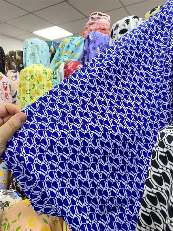 Product Introduction of [binghong] Mesh Lotus Satin Cloth Dress Shirt Hair Ring Diy Handmade Printing and Dyeing Clothing Soft and Slightly Transparent Fabric 29