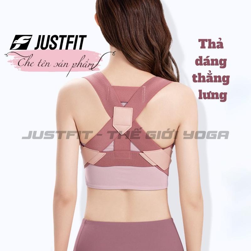 Combo Dây nhảy đếm số và Đai bảo vệ vòng 1 khắc phục gù lưng JUSTFIT (Logo cao su + Kèm dây dài) Tập yoga