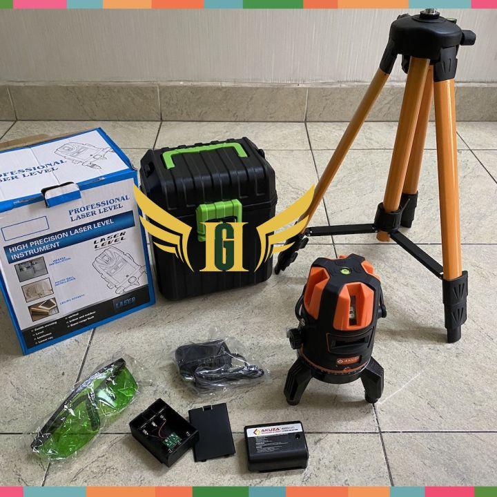    CHÍNH HÃNG  MÁY LAZE CÂN BẰNG BẮN CỐT 5 TIA XANH AKUZA CAO CẤP 