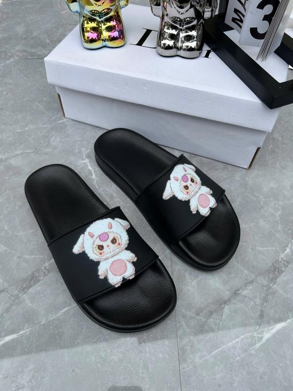 Product Introduction of [Mẫu mới] Dép Lê Nam Nữ cặp đôi Baby Three 3 màu in tia uv Quai Ngang cao su non đế mới vân sóng DéP Slipper 8