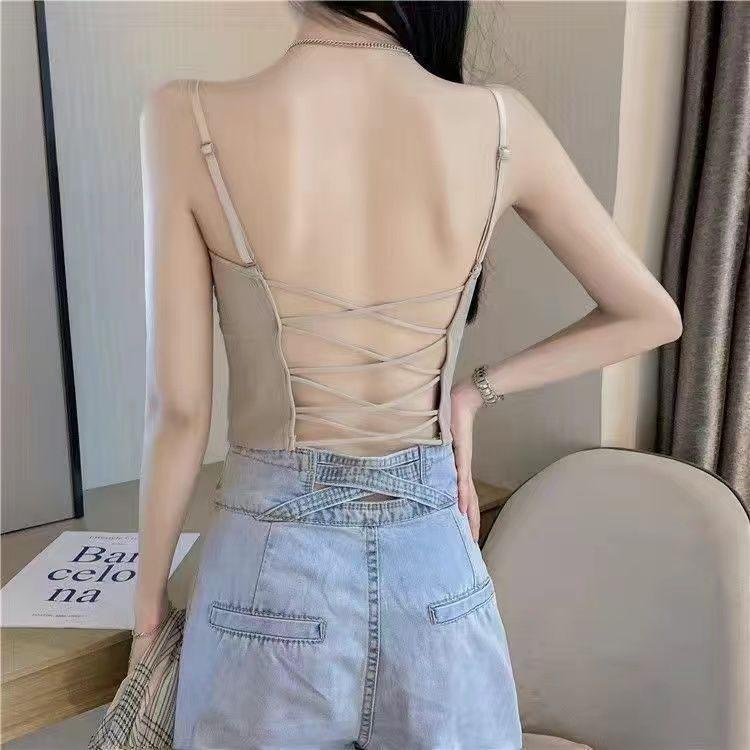 Product Introduction of Áo Vest Lớp Cơ Sở Áo Yếm, Áo Ống, Áo Lót, Áo Sơ Mi Lớp Cơ Sở Dụng Cụ, Dễ Phối Đồ Có Thể Mặc Ngoài Trời, Cô Gái Nóng Bỏng Gợi Cảm, Màu Trơn Có Thể Mặc Bên Trong, Bao Gồm Áo Yếm, Số Lượng Áo 15