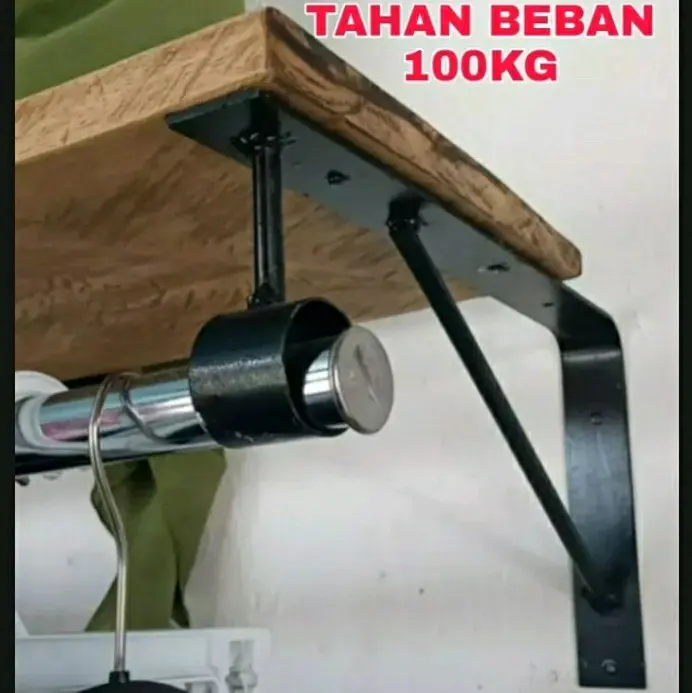 Bracket Siku Ambalan Dinding Gantungan Display Pakaian Besi Jemuran
