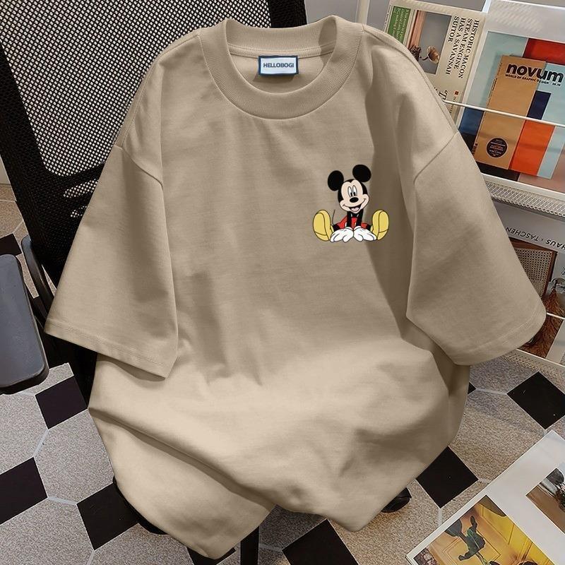 Product Introduction of Summer Casual Fun Cartoon Printing Design Loose Printing Crew Neck Short Sleeve T-Shirt Couple Top boxy  shirt oversized  shirt  men 2