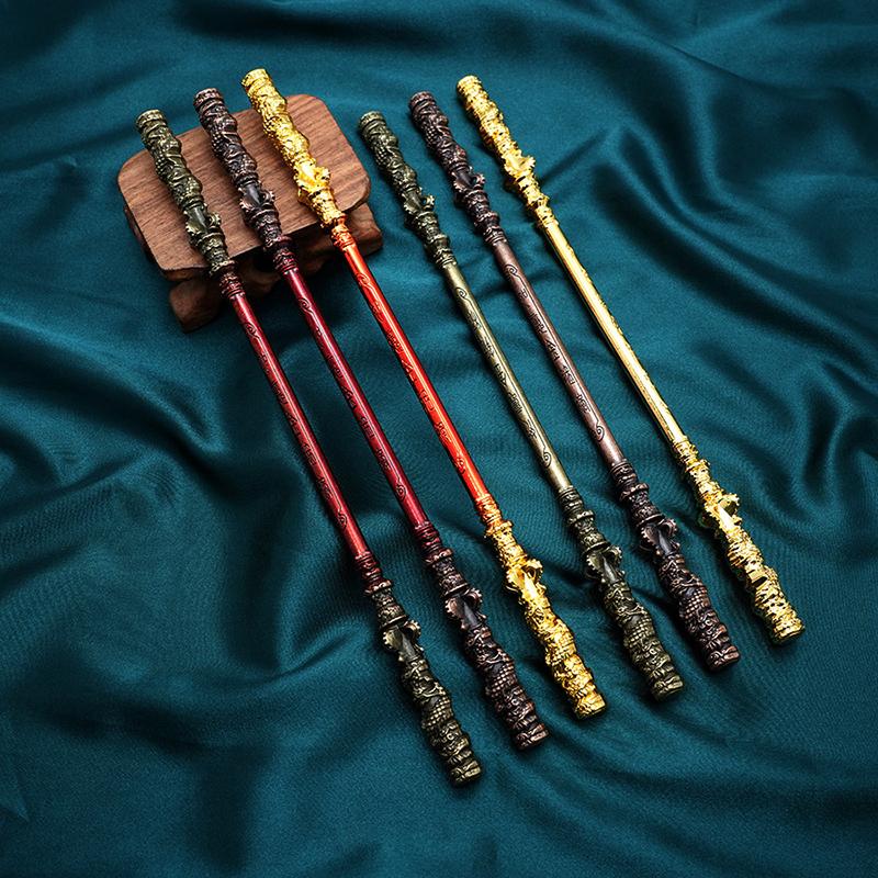 Product Introduction of 22cm Black Myth WuKong Game Ruyi Golden Cudgel Metal Handicrafts Sun Wukong Monkey King  Game Peripherals Children's Toys 16