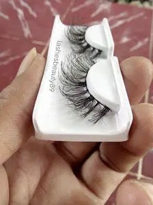 Bulu mata palsu WSPIN 3d medium full cover/penutup eyelash tahan bawah lem individual lashes Bulumata