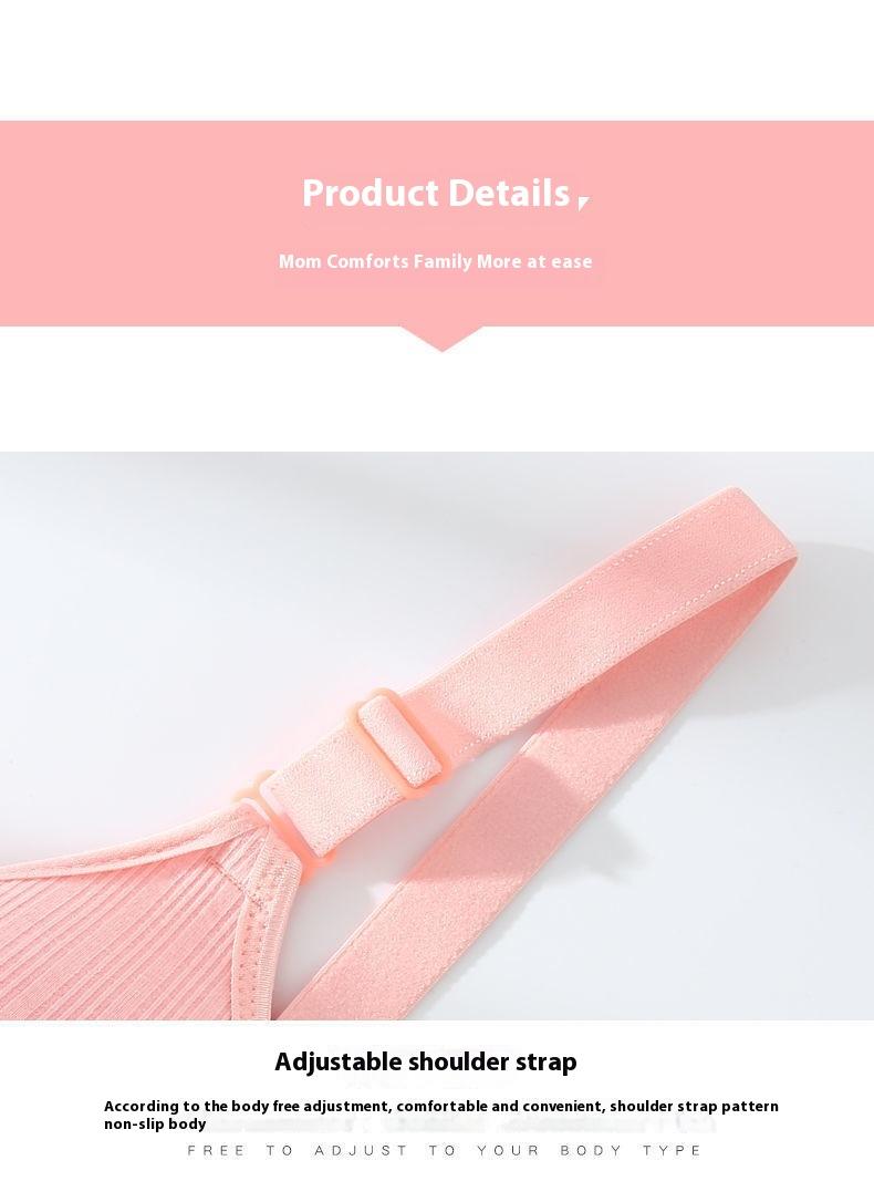 Product Introduction of Front opening nursing bra for pregnant women, gathering underwear to prevent sagging and postpartum breastfeeding, specifically designed for thin pregnancy bras for women 37