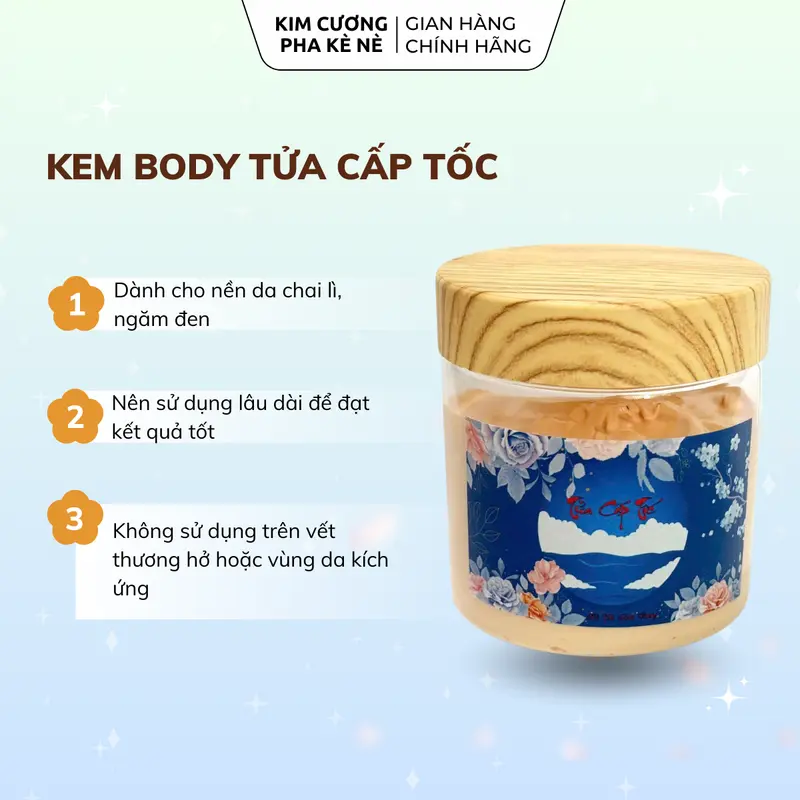 Kem Body Tửa Cấp Tốc 150gr Có Tẩy – Hỗ Trợ Cải Thiện Da Ngăm Đen Chai Lì Sạm Màu Hỗ Trợ Dưỡng Trắng Giúp Tẩy Tế Bào Chết Cho Da 5
