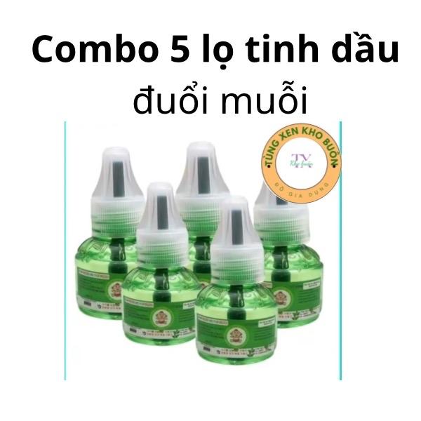 5 lọ tinh dầu đuổi muỗi ( không kèm đèn) Bắt Muỗi, Máy đuổi muỗi, Máy bắt muỗi, đèn bắt muỗi