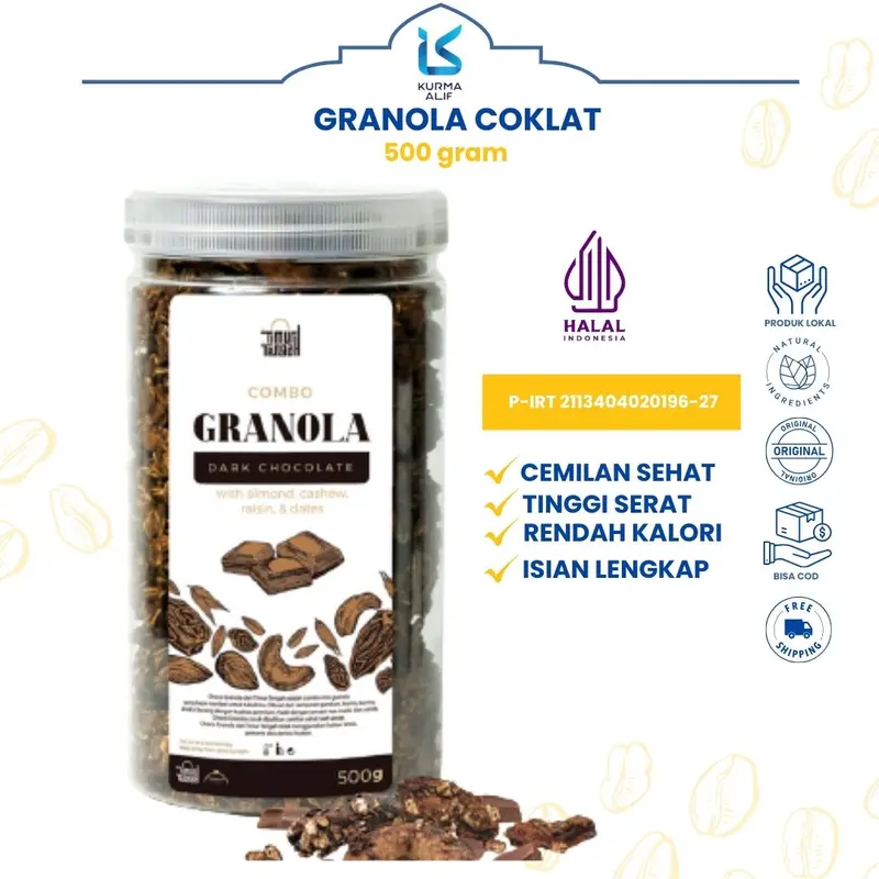 Granola Berry Kemasan Toples 500 gr Timur Tengah Oatmeal 2