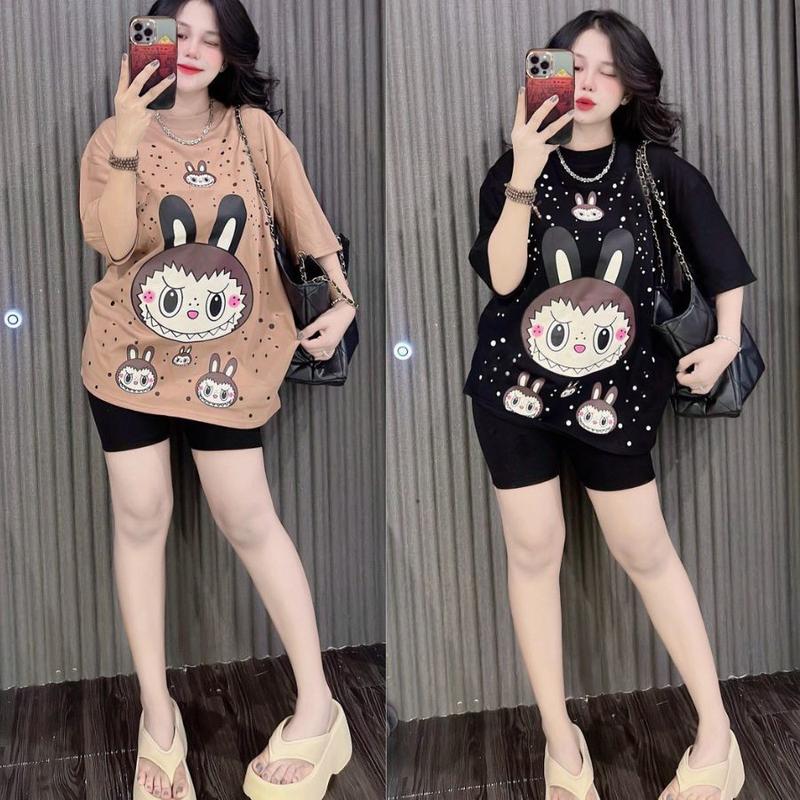Đồ Bộ Nữ La. bu bu Mặc Nhà Bigsize ESHOP Đồ mặc nhà nữ lửng ngố Quần Legging thun gân tăm có túi Đồ bộ mặc nhà bigsize giá rẻ đẹp dễ thương đi chơi ngủ thoải mái Women Tết