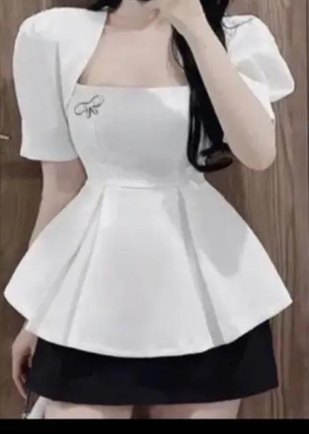 Product Introduction of áo  sơ mi thiết kếA3 chất chéo thái ba màu đen hồng trắng dáng pelum  kem tác lơ 1
