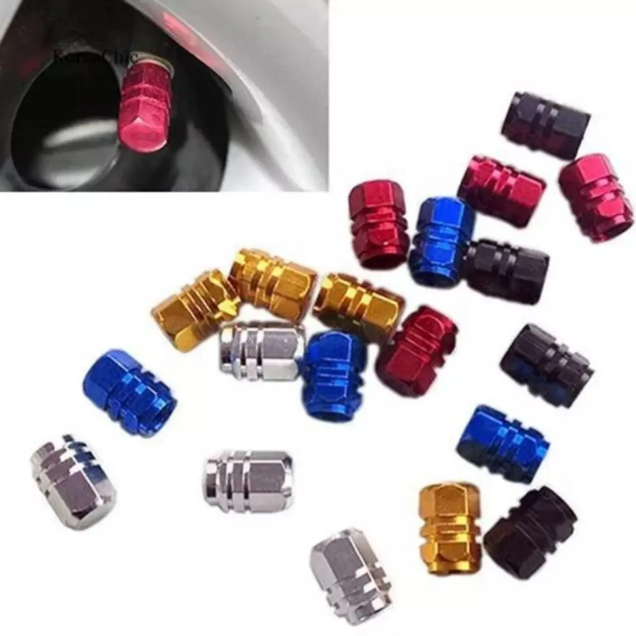 Nắp chụp trang trí đầu van, vòi bơm hơi bánh xe, lốp xe ô tô, xe máy, xe hơi, xe máy