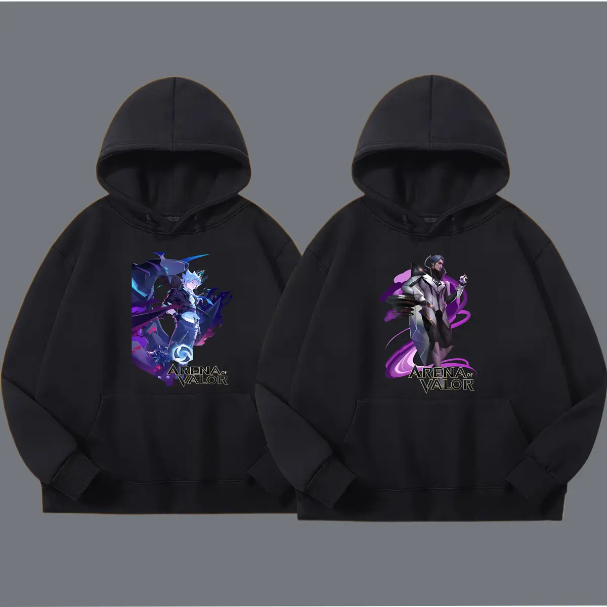Áo hoodie nỉ bông Liên Quân Mobile 2 màu đen trắng đủ size từ 13-69kg