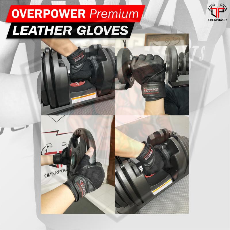 OTOTPRO Premium Leather Gloves/Sarung Tangan Fitness/ Glove Kulit/ Gym 2