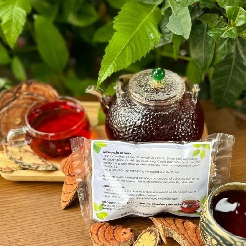 Trà Cỏ Má.u 4 Vị [set gói sd 30 ngày] ( Bè me, kha cúc, lạc tiên, huyết đằng.....) gói Tea Nước Trà tral anam box 4