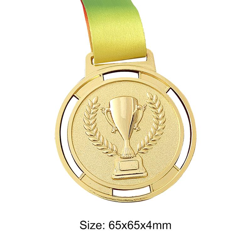 Torch Medal Souvenir Zinc Alloy Sport Competition Prize with Ribbon Strap 6