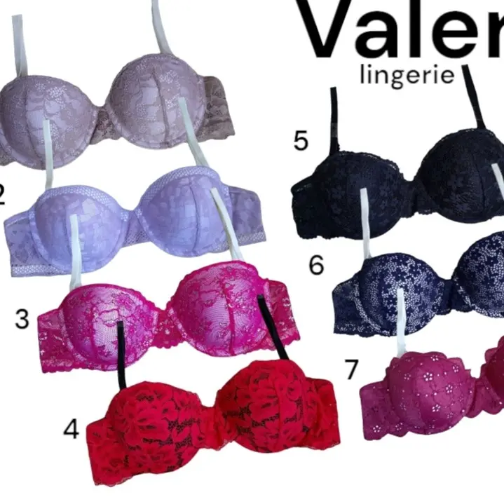 Bra Valerie halfcup lace Available size and color :
