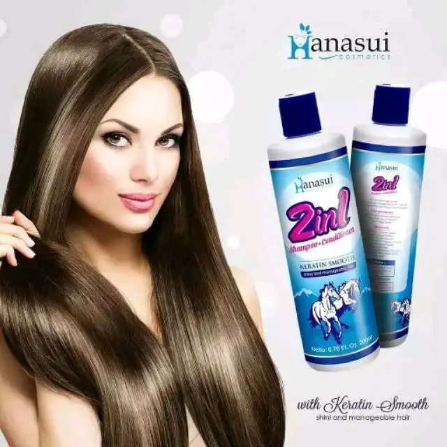HANASUI - Shampoo 2 in 1 With Keratin Smooth / SHAMPOO KUDA