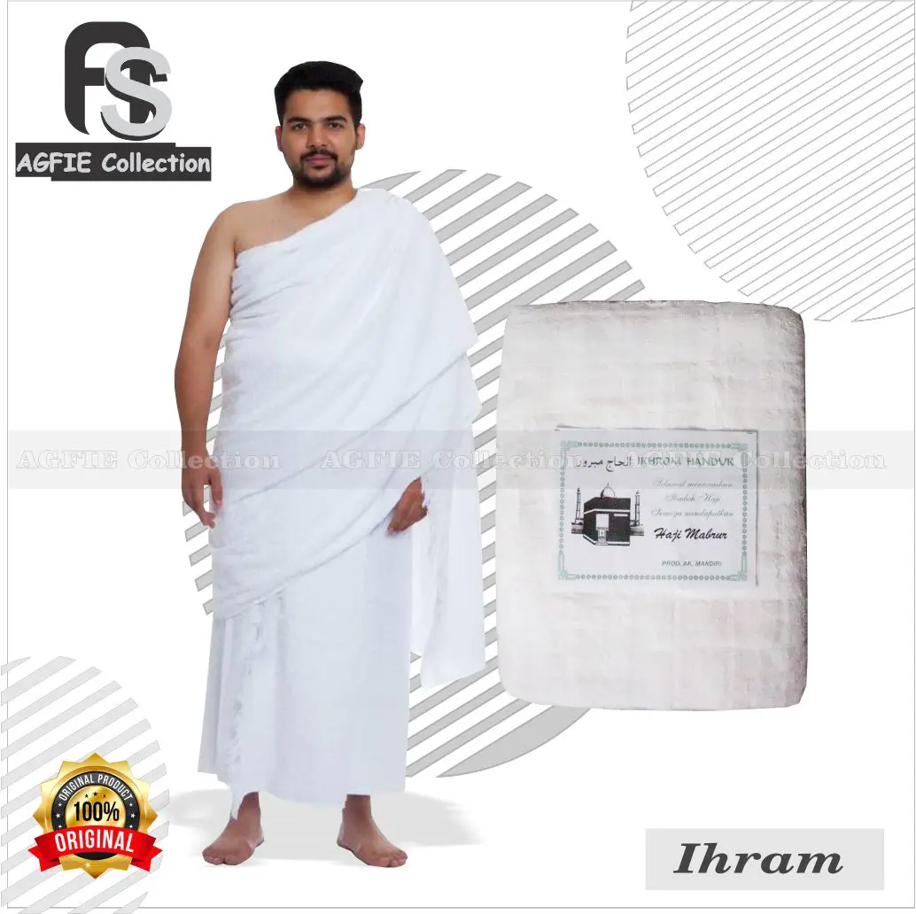 IHRAM DEWASA KAIN IHRAM PRIA IHROM HAJI DAN UMRAH TEBAL DAN LEMBUT