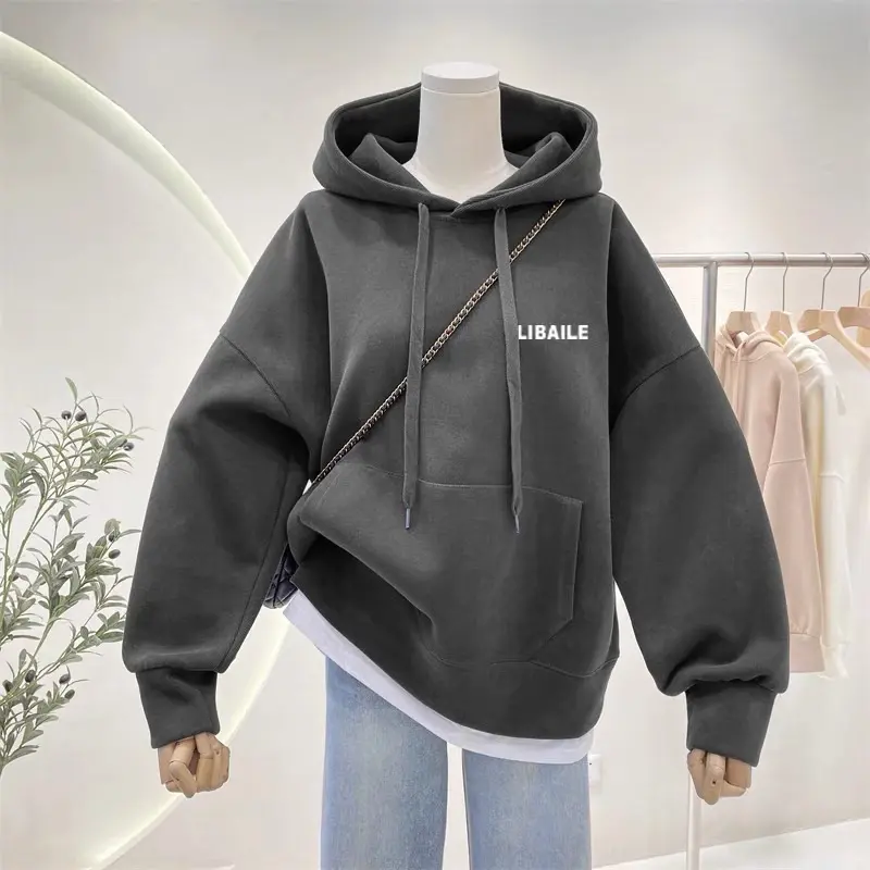 Áo Hoodie From Rộng Nam Nữ Unisex Dài Tay LIBAILE 2