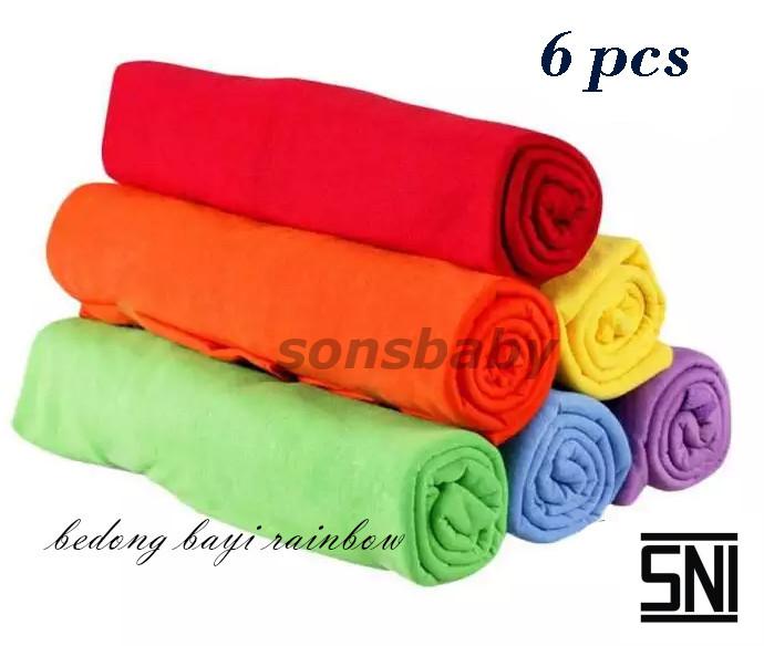 Bedong Bayi Lembut Isi 6 Pcs Terbaru Bahan Kaos Newborn Alas Tidur