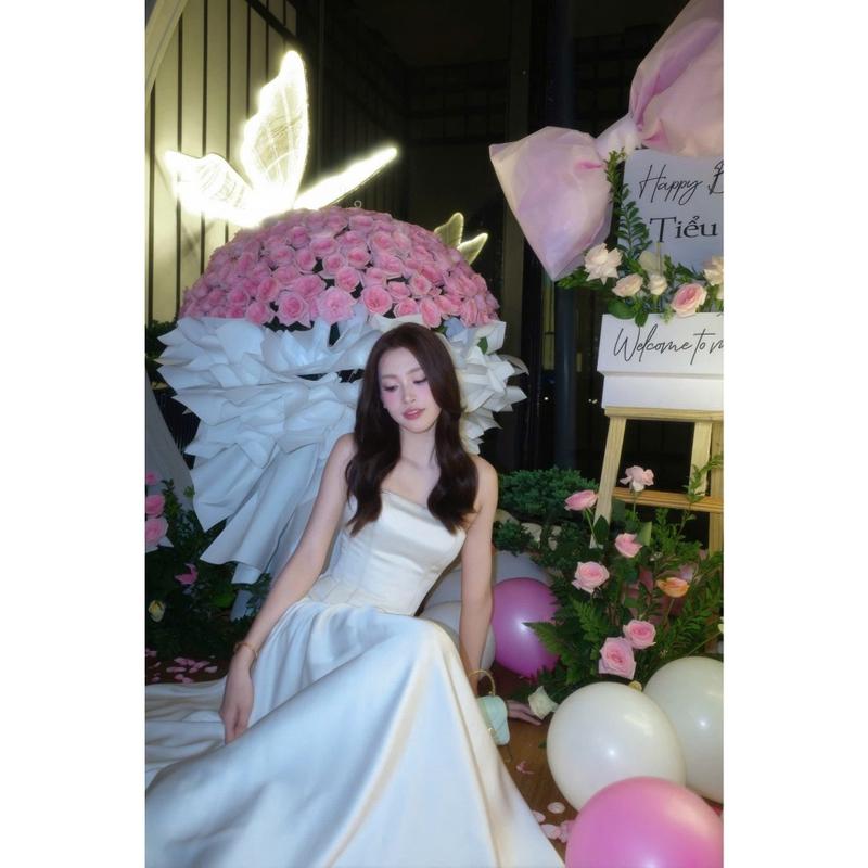 UnihomePREMIUM 40-80Kg Đầm Váy Maxi Lụa Queen Cúp Ngực Tùng Nhún Xòe Mặc Đi Tiệc Có BigSize CH365