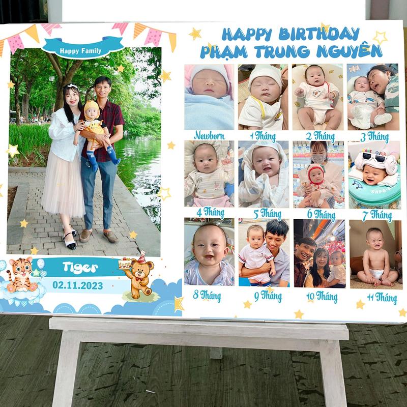 khung 12 tháng không ghép chính size 40x60 Decor Khung Tranh ảnh cổng ép gỗ