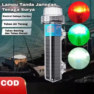 COD Lampu Nelayan Tenaga Surya - Lampu Navigasi & Penanda Kapal, Tahan Air