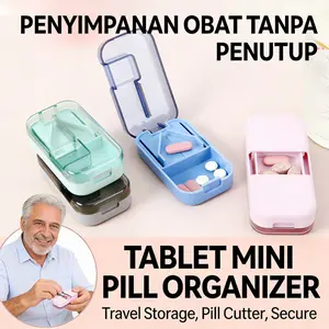 Alat Pemotong dan Penghancur Tablet Kualitas Terbaik - Pemotong Pil Praktis Model XYZ, Sistem Pengaman untuk Memotong Obat Akurat Tanpa Pecah, Penghancur Tablet Efisien, Alat Bantu Minum Obat Harian Dengan Ukuran 10x15cm