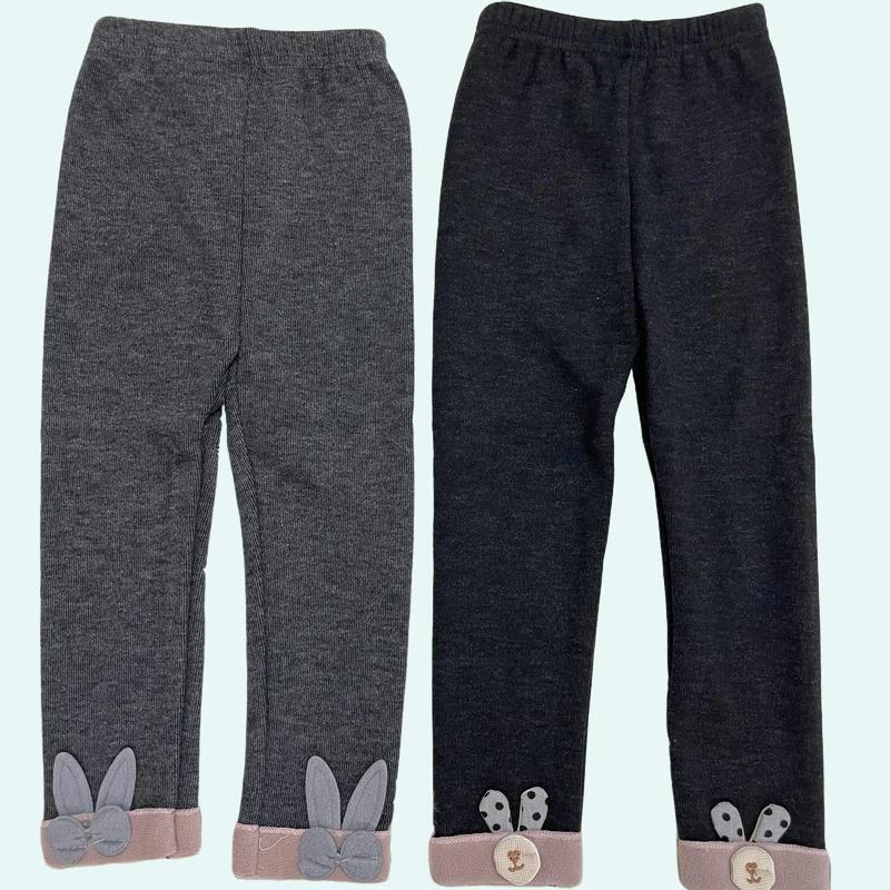 [QUẦN LÔNG CỪU ĐI HÌNH NGẪU NHIÊN ] B55 Quần Legging Nỉ Lót Lông Cừu Cho Bé Gái Hàng QC Chất Cotton Len Thun