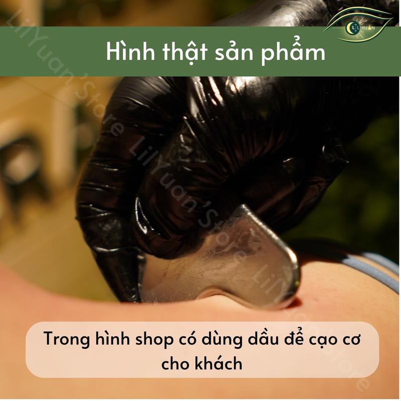 Product Introduction of [Tặng Dầu Massage] Đồ Cạo Cơ Mát Xa Kèm Túi Đựng Nâng Cơ Mặt Chống Lão Hóa Guasha Thép Không Gỉ LilYuan'Store 21