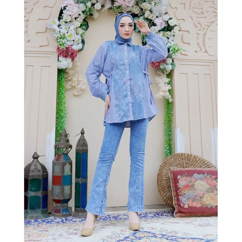 EXTU HERITAGE NAYA BLOUSE ATASAN KEMEJA SALUR (21303,21383) 5