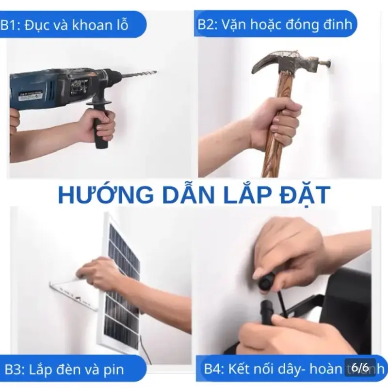 [ Live Deal ]  Đèn NLMT 3000W Sáng 20-40M2, Thời Gian Sáng 8-10H, Bảo Hành 24 tháng, Chống Nước , Cảm Biến Tối Tự Bật Ngày Tắt 7