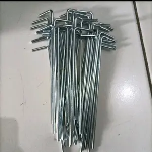Pasak tenda besi ,Pasak tenda galvanis dan warna Per 10 pcs