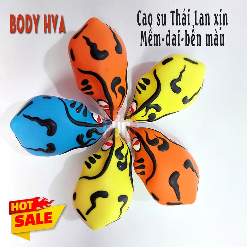 Vỏ nhái hơi HVA (body nhái hơi) nhiều màu, dài 4cm, độ mỏ vừa lưỡi 1/0, chất liệu cao su Thái Lan xịn, chuyên dùng cho câu cá săn mồi Bắt Cá Đi Câu Fishing Fish