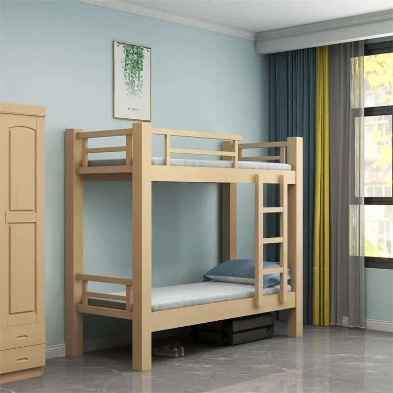 {Sg Sales}Double Decker Bed Frame Double Bed Loft Bed Bed High Low Solid Wood Bunk Bed School Dormitory Bunk Bed Wooden Bed Bunk Bed For Kids Adults Children Kids Bed