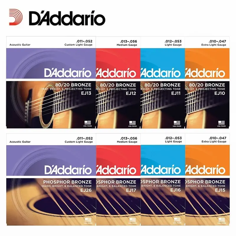 Senar gitar daddario EJ13 EJ15 EJ16 Bronze Acoustic Guitar Strings