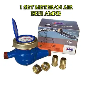 Meteran Air 1/2 Inch AMB Body Besi – Water Meter SNI Rumah & Usaha – Akurat, Kuat, Tahan Lama