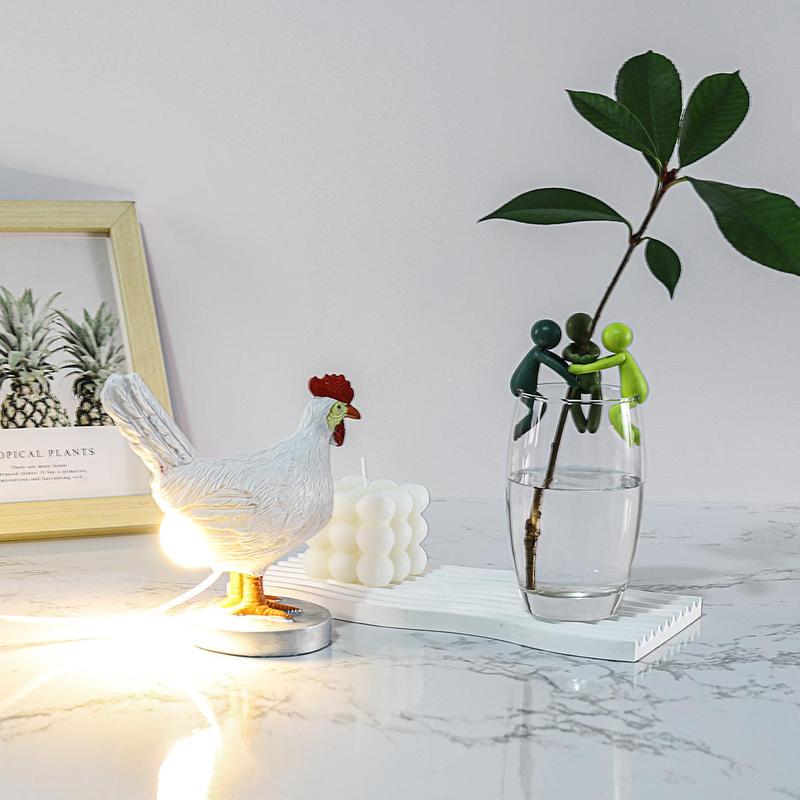 Chicken Design Desktop Decorative Light, 1 Count Cute Resin Animal Design Desktop Decorative Light, Creative Desktop Light for Home Office Decor 1