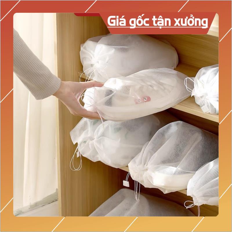 Combo 5 - 10 Túi đựnġ Giày Đa Năng Vải Không Dệt, Miệng Dây Rút Tiện Lợi