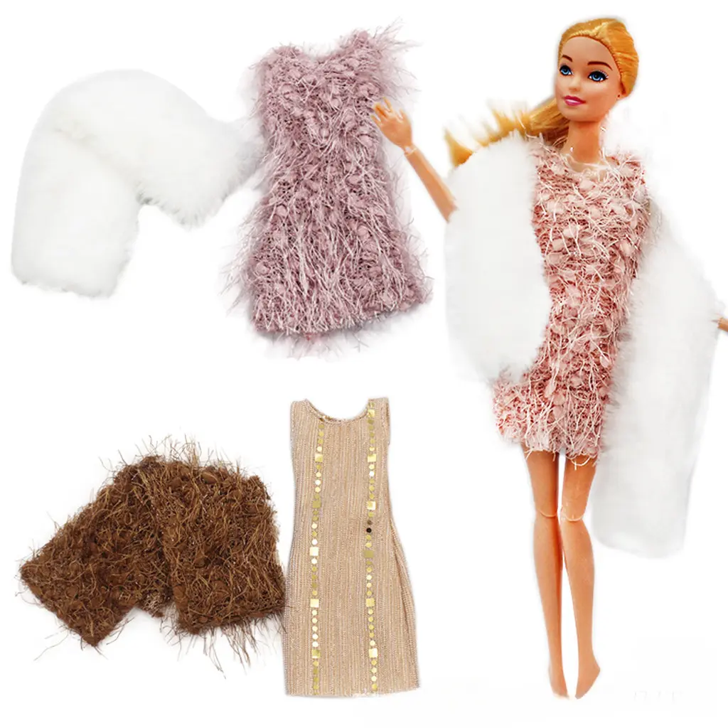 【only Dress】30cm Barbie Doll Clothes Fashionable Sweaters Jackets Scarves  Multiple Styles To Choose