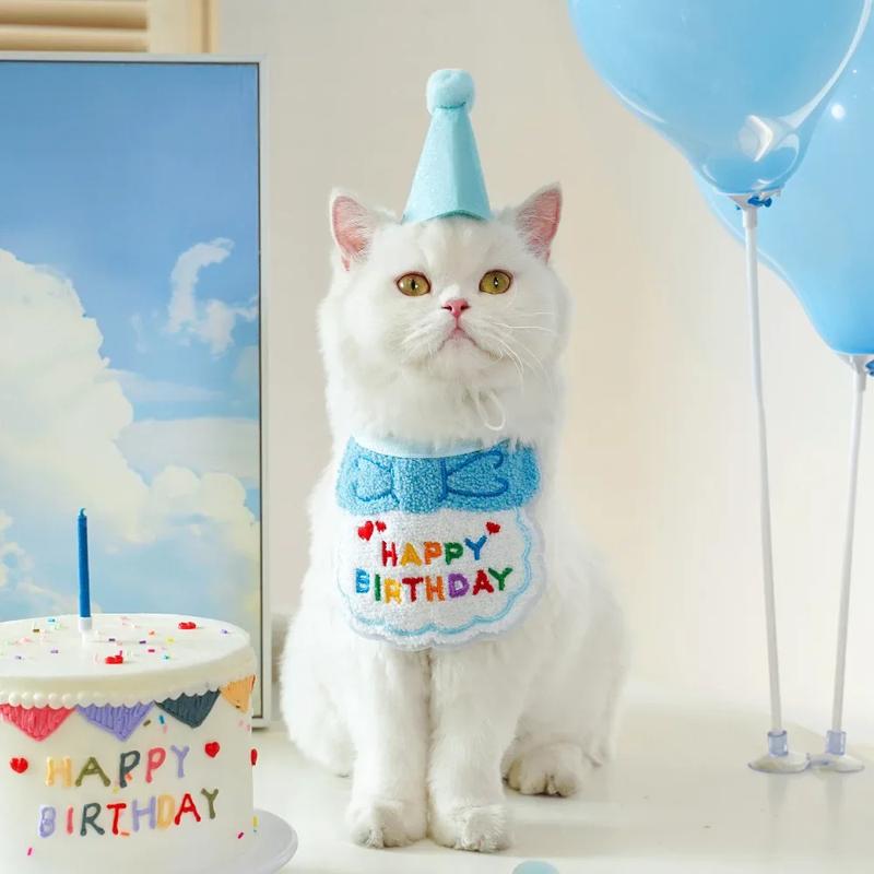 Product Introduction of Cute Dog Birthday Outfits Puppy Birthday Hat Cat Dog Birthday Bandana Boy Girl Pet Party Accessories for Small and Medium Dogs 9