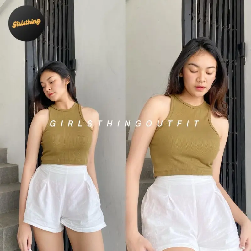 Tank Top - BECCA - Tank Top Rib - Atasan Wanita - Fashion Wanita