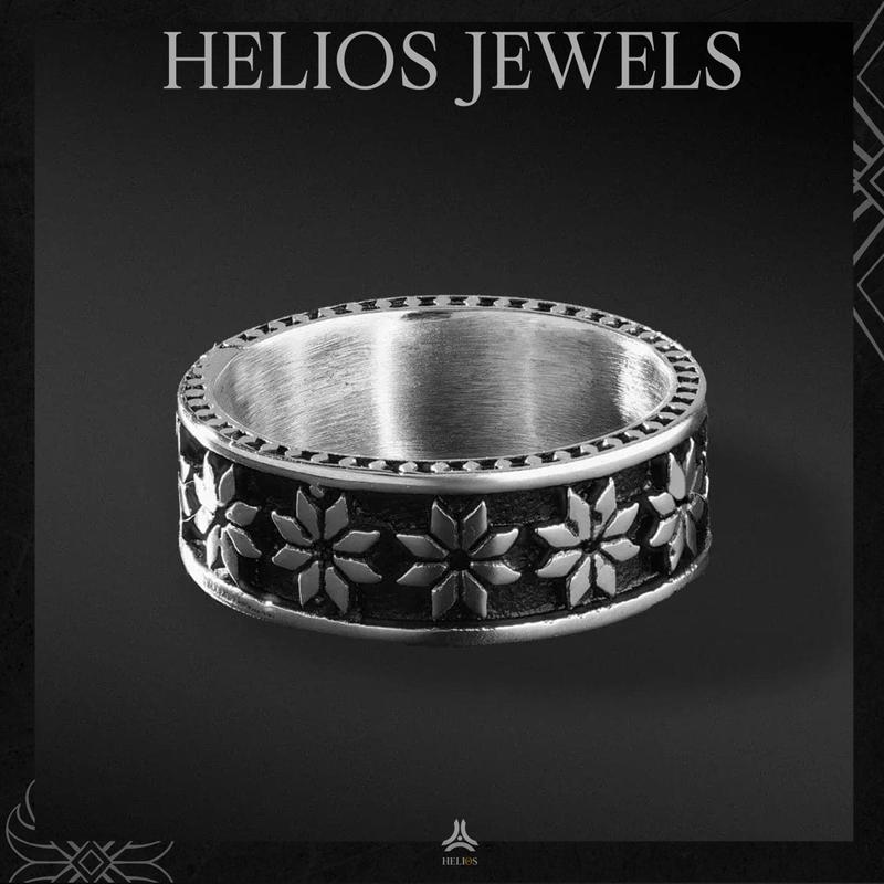 Nhẫn thời trang nam Helios Snowflakes