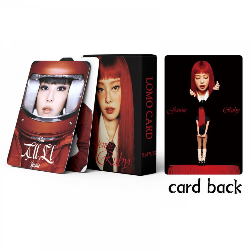 Bộ Thẻ LOMO Nhóm Nhạc Blackpink, LINXX, 55 Cái, Chủ Đề Album RUBY JENNIE Solo, Bộ Sưu Tập Người Hâm Mộ Nhóm Nhạc Nữ Kpop, Bao Gồm Hỗ Trợ Thẻ Ảnh, Thích Hợp Cho Người Hâm Mộ, Hàng Hóa 5