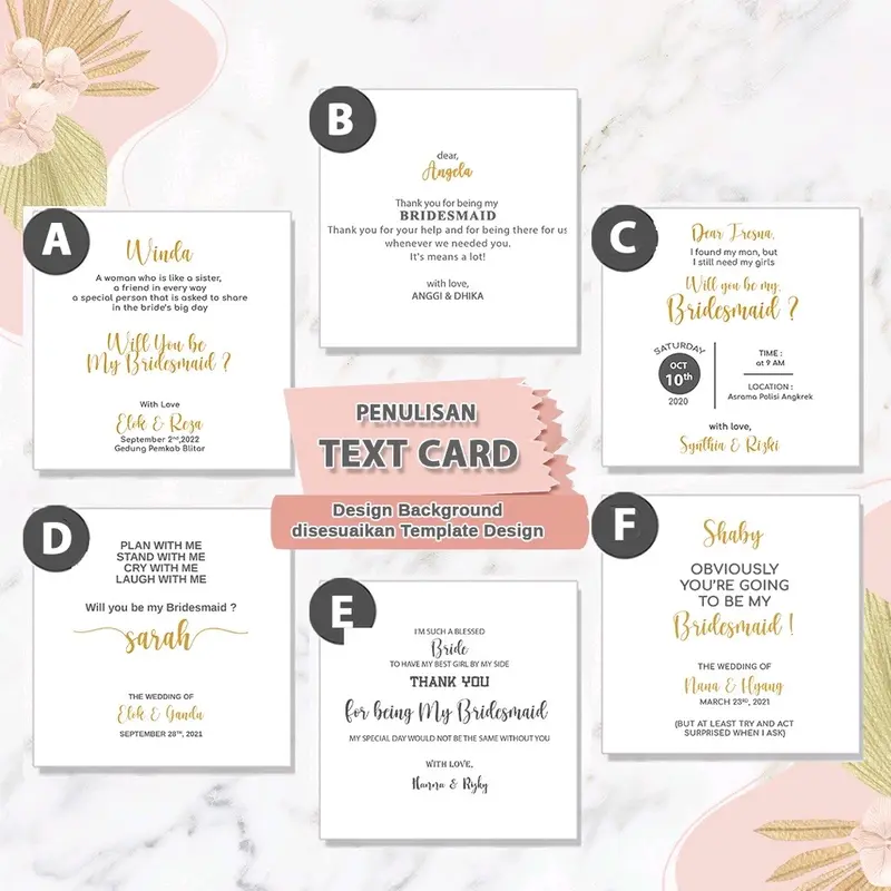 CLEAR BAG STANDART  ((CUSTOM NAMA)) -  Bridesmaid box Mika Tas Wedding 5
