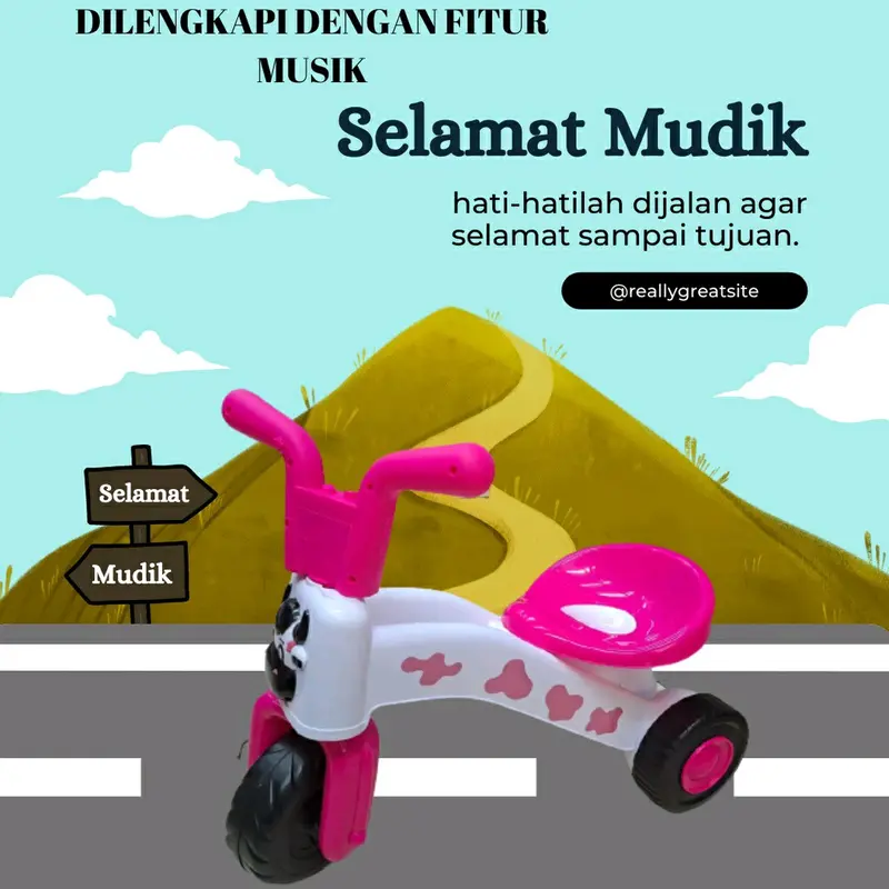 Mainan Sepeda Sapi Anak Roda 3 FD 306 Musik - Toys 0