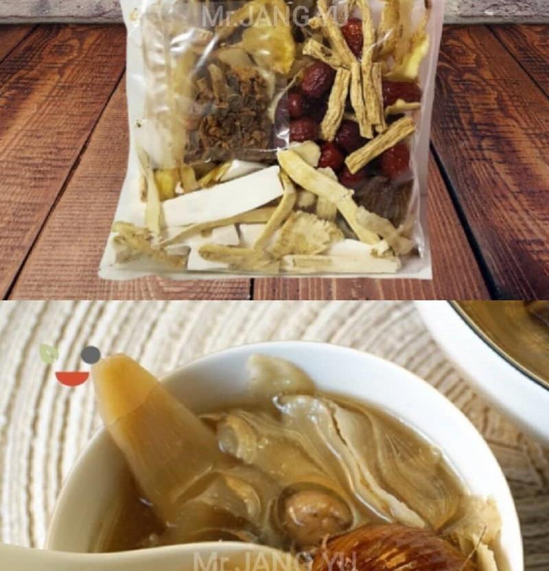 Product Introduction of New Model Mr. JANG YU Tianqi Development Soup Notoginseng Growth Herbal Soup Height Increase Health Soup Pack Development Health Blood Circulation 3
